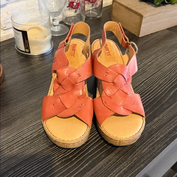 Born Shoes - Born Women's Orange Woven Sandals